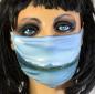 Preview: Designer Mund-Nasenschutz MNS088 Gebirgssee