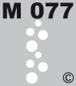 Preview: M 077 selbstklebend - Made by Geckler