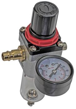 Druckminderer mit Stecknippel NW 7,2, Ausgang 1/8" Aussengewinde