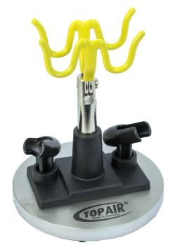 Pistolenhalter für 2+2 Airbrushes auf Edelstahlplatte