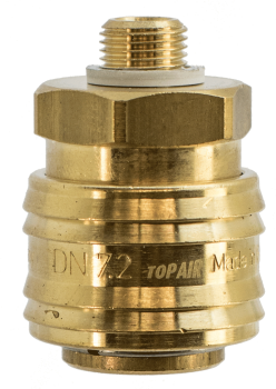 Schnellkupplung 7,2 mm mit 1/8" Aussengewinde made in Germany