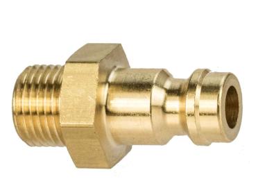 Stecknippel 1/8" Aussengewinde / 5,0 mm Made in Germany