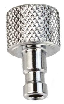 Stecknippel verchromt, 1/8" passend für TopAir, GECKLER, IWATA, RICH, EVOLUTION u.a.