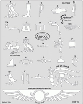 Artool Schablone FX3-15 Glyps