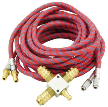 Luftverteilungset SN 5,0 mit Schnellk./2 Schläuche mit MiniSchnellkupplungen