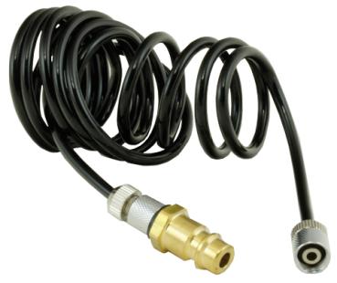 PVC-Schlauch schwarz 1/8" Innengewinde mit Stecknippel 7,2 mm, 1,5 Meter