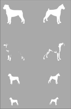 Schablone SM 580 Hunde © TopAir