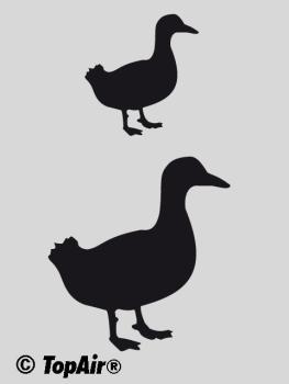 Schablone TA-270 Ente aus dünnem, strapazierfähigem Kunststoff    © TopAir