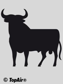 Schablone TA-288 Stier aus dünnem, strapazierfähigem Kunststoff    © TopAir