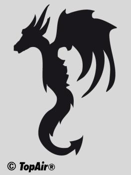 Schablone TA-290 Drache aus dünnem, strapazierfähigem Kunststoff    © TopAir