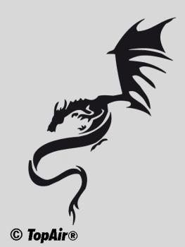 Schablone TA-291 Drache aus dünnem, strapazierfähigem Kunststoff    © TopAir