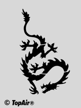 Schablone TA-295 Drache aus dünnem, strapazierfähigem Kunststoff    © TopAir