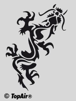 Schablone TA-297 Drache aus dünnem, strapazierfähigem Kunststoff    © TopAir