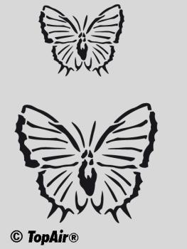 Schablone TA-322 Schmetterling aus dünnem, strapazierfähigem Kunststoff    © TopAir