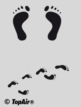 TA-334 Füße aus dünnem, strapazierfähigem Kunststoff    © TopAir