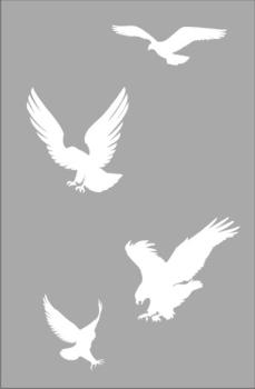 Schablone SM 573 Vögel © TopAir