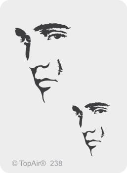 TA-238 Gesicht aus dünnem, strapazierfähigem Kunststoff    © TopAir