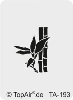 TopAir Schablone TA-193XXL-Bambus, aus dünnem, strapazierfähigem Kunststoff