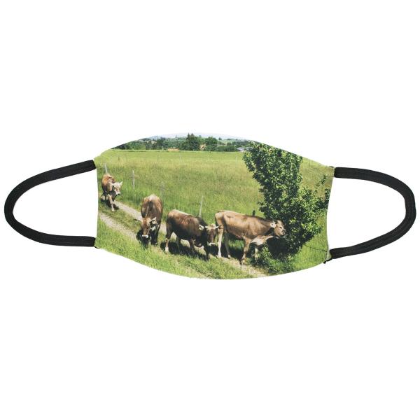 Designer Mund-Nasenschutz MNS091 Kuhherde