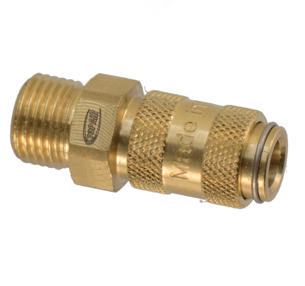 Mini-Schnellkupplung NW 2,7 / 1/8" Aussengewinde made in Germany