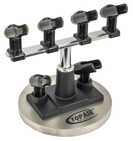 Pistolenhalter für bis zu 6 Airbrushes mit Edelstahlplatte