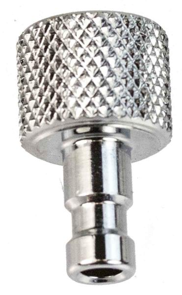 Stecknippel verchromt, 1/8" passend für TopAir, GECKLER, IWATA, RICH, EVOLUTION u.a.