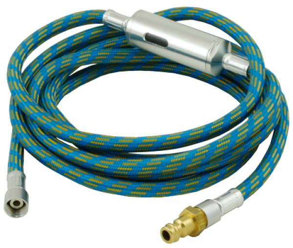Gewebeschlauch 1/8" Innengewinde, Stecknippel 5,0mm mit Filter, 2,0 Meter