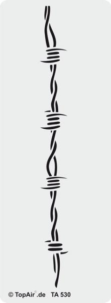 TA-530 Stacheldraht breit, aus dünnem, strapazierfähigem Kunststoff    © TopAir