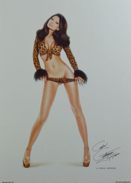 Leana - Kunstdruck von Carlos Cartagena handsigniert
