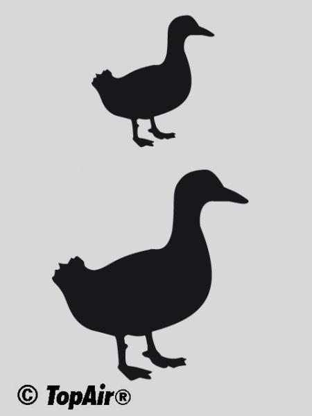 Schablone TA-270 Ente aus dünnem, strapazierfähigem Kunststoff    © TopAir