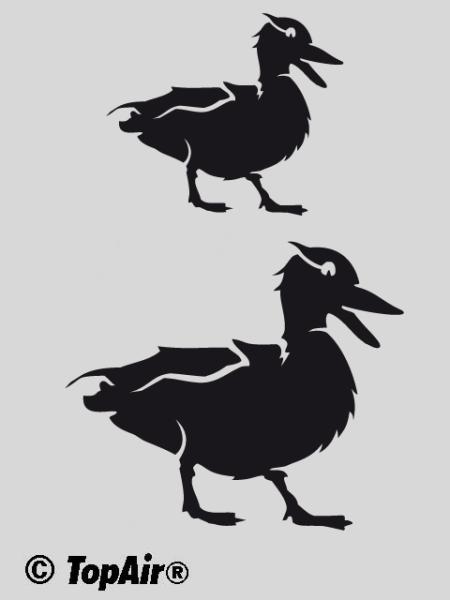 Schablone TA-271 Ente aus dünnem, strapazierfähigem Kunststoff    © TopAir