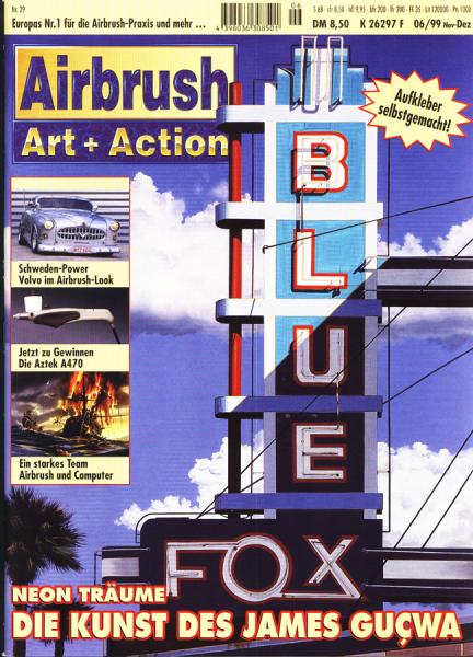 Fachzeitschrift AirbrushArt+Action Nov-Dez 99 #29