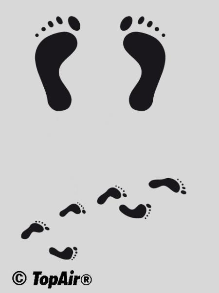 TA-334 Füße aus dünnem, strapazierfähigem Kunststoff    © TopAir