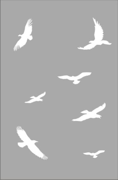 Schablone SM 574 Vögel © TopAir