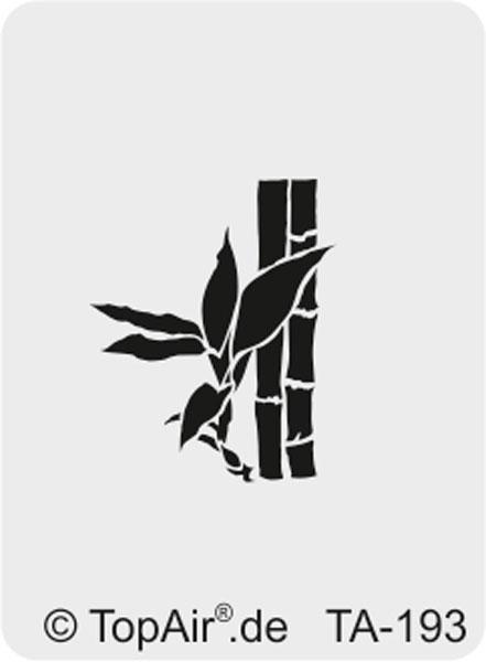 TopAir Schablone TA-193XXL-Bambus, aus dünnem, strapazierfähigem Kunststoff