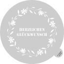Tortenschablone Rund LM503 Geburtstag