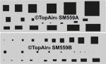 Schablone SM 559 Rechtecke und Punkte © TopAir