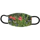 Designer Mund-Nasenschutz MNS085 Mohn und Kornblume