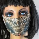 Designer Mund-Nasenschutz MNS093 Schneeleopard