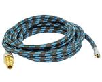 Gewebeschlauch Blau/Schwarz 3,0 Meter, Stecknippel 7,2 mm, 1/8" Gewinde
