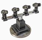 Pistolenhalter für bis zu 4 Airbrushes mit Edelstahlplatte