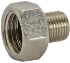 Reduziernippel kurz 1/4" Innengewinde / 1/8" Aussengewinde