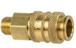 Schnellkupplung 5,0 mm mit 1/8" Aussengewinde made in Germany