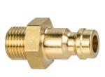 Stecknippel 1/8" Aussengewinde / 5,0 mm Made in Germany