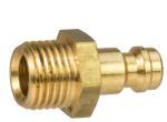 Stecknippel 1/4" Aussengewinde / 5,0 mm Made in Germany