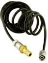 Luftschlauch schwarz 1/8" mit Stecknippel  5,0mm, 1,5 Meter