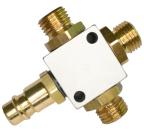 Luftverteilung Stecknippel 7,2 mm (Baukompressor) / 3 x Aussengewinde 1/4"