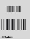 Schablone TA-262 Barcode aus dünnem, strapazierfähigem Kunststoff    © TopAir