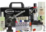 Airbrush-Komplettset Profi Illu30 Komfort mit Ventus V3 Kompressor