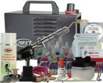 Airbrush-NailArt-Profi-KomplettSet NS 723 - 23 ltr-Kompressor mit 3 Airbrushes
